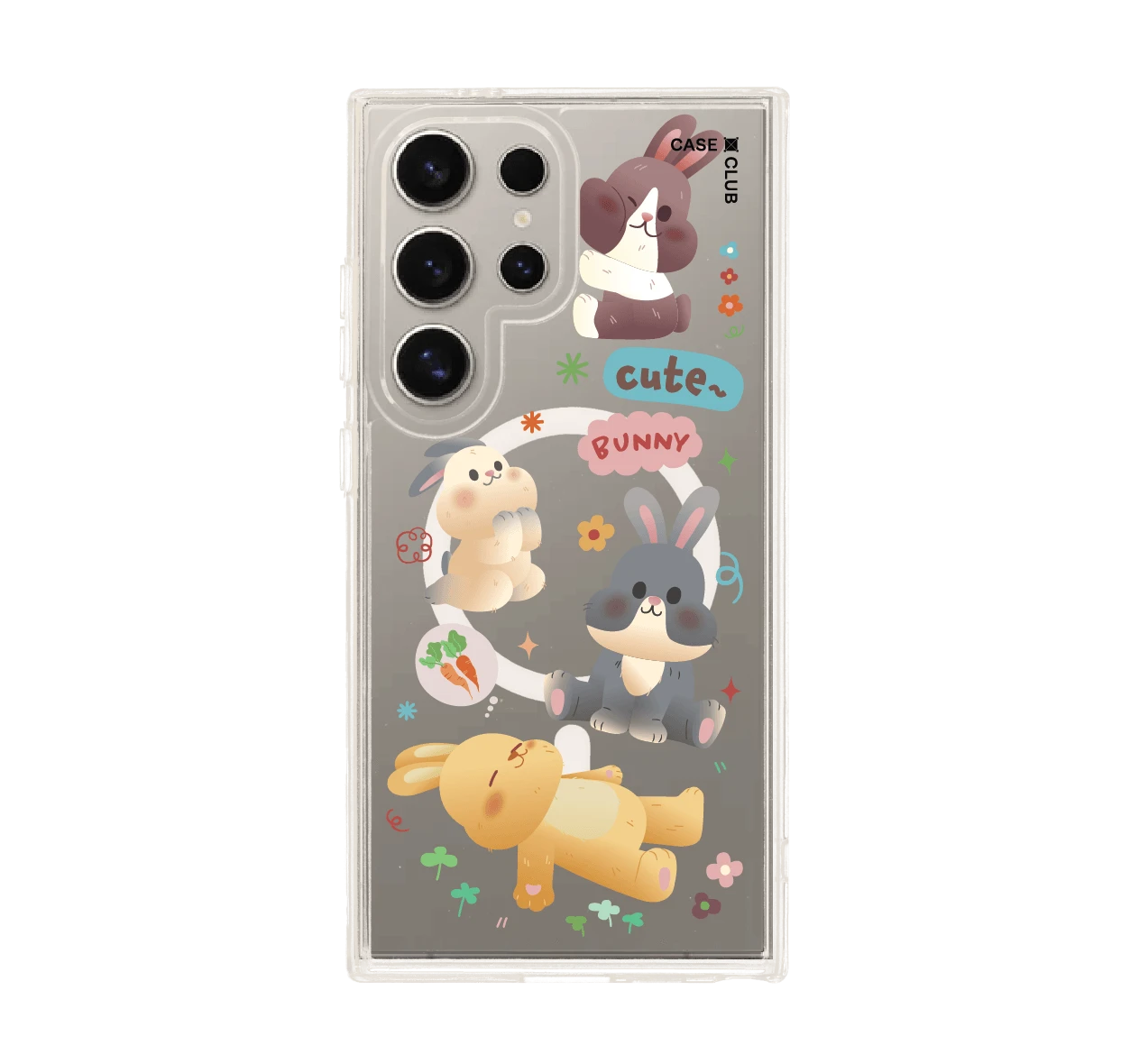 เคสใส samsung s24 ultra magsafe กระต่ายน้อยสุขสันต์